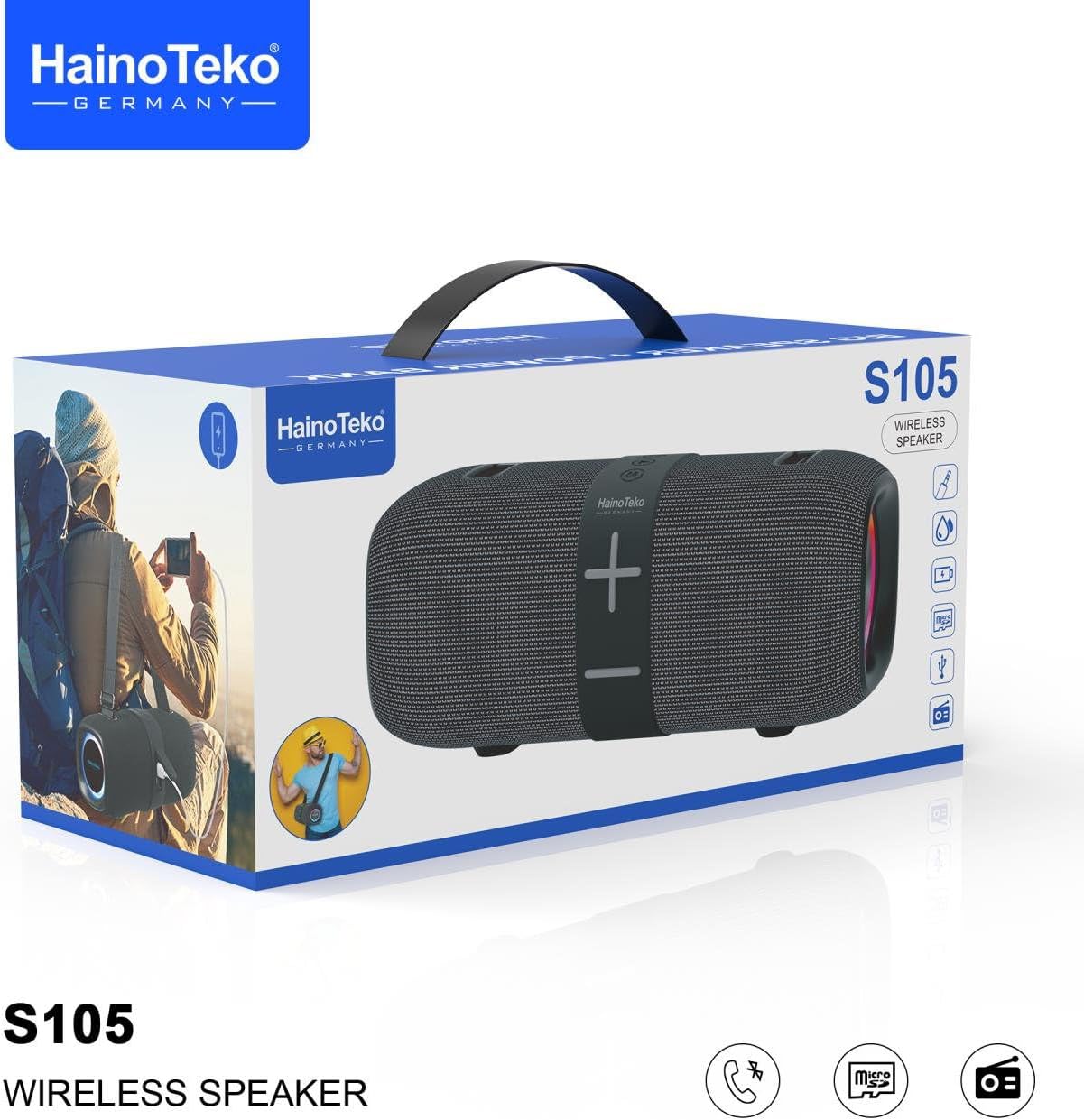 Haino Teko S105 Portable Bluetooth Speaker